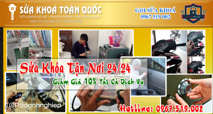 Top 10 dịch vụ sửa khóa két sắt tại nhà ở Hà Nội uy tín giá rẻ 