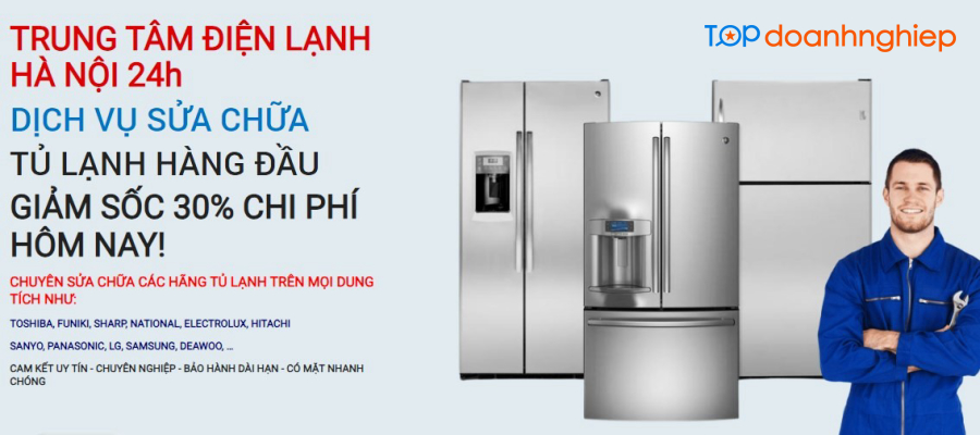 Trung tâm điện lạnh Hà Nội 24h - Đơn vị sửa tủ lạnh Hitachi tại nhà chuyên nghiệp