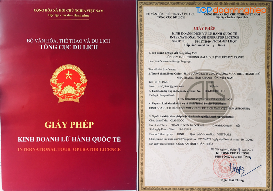 Luật An Tín - Dịch vụ xin cấp giấy phép kinh doanh lữ hành quốc tế uy tín ở Hà Nội