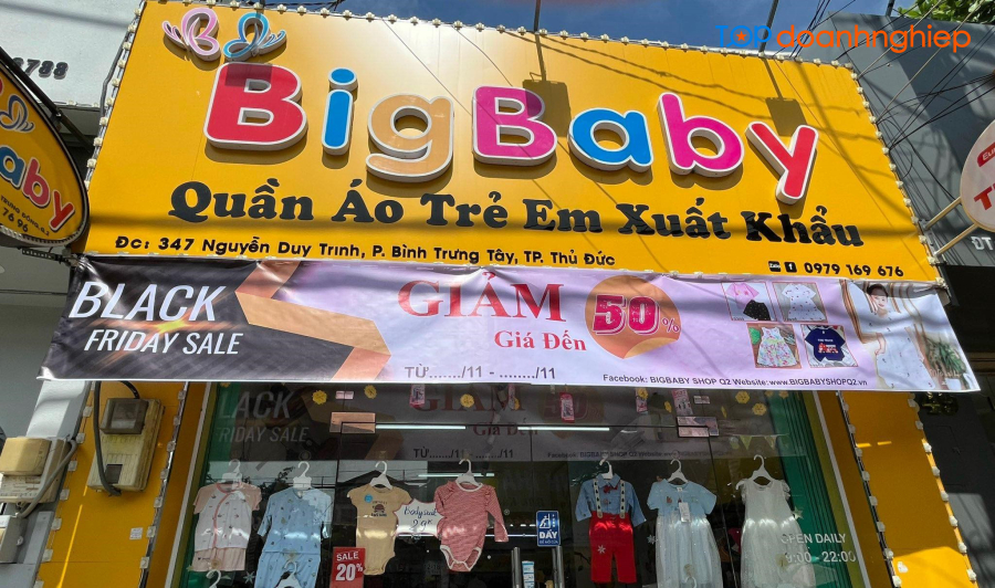 Big Baby Shop - Shop bán đồ sơ sinh chính hãng, giá rẻ 