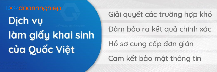 Kế toán Quốc Việt - Đơn vị đăng ký giấy khai sinh đáng tin cậy tại Đà Nẵng