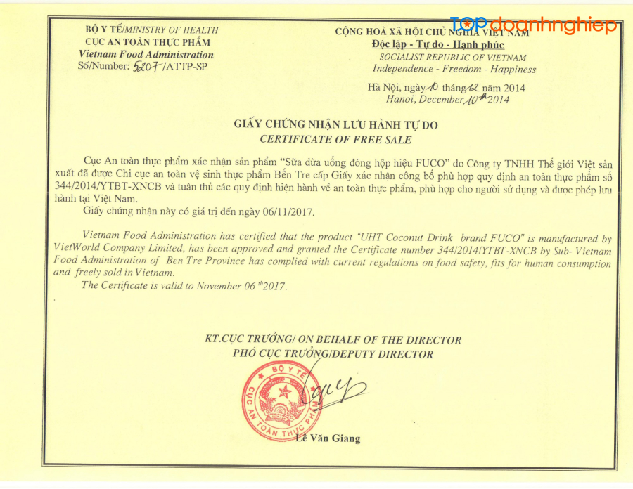 Top 10 dịch vụ xin giấy chứng nhận lưu hành CFS ở Đà Nẵng