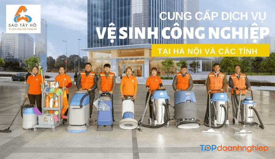 Vệ sinh Công nghiệp Sao Tây Hồ - công ty dịch vụ vệ sinh nhà xưởng Hà Nội chuyên nghiệp